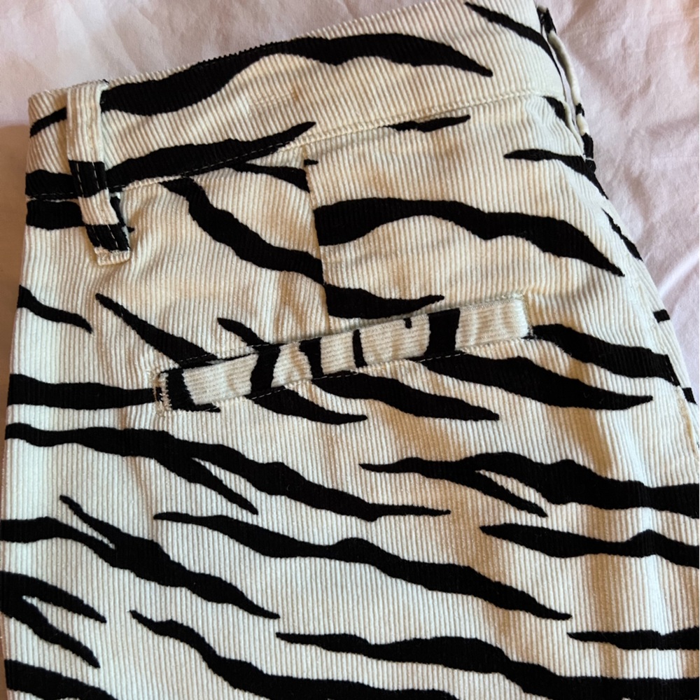 Brixton Zebra Patterned Corduroy pant, size US 26